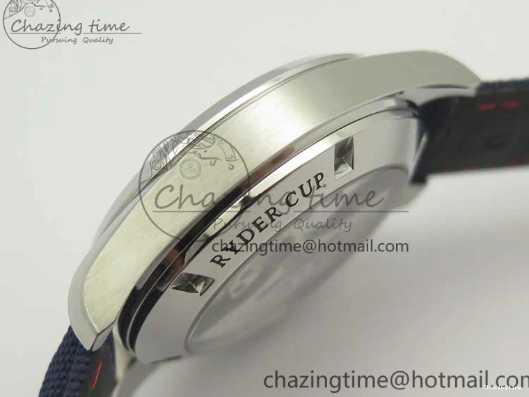 0426 EasyCare Aqua Terra Master Ryder Cup Edition VSF 1:1 Best Edition White Textured Dial on Blue Nylon Strap A8500 Super Clone 8016